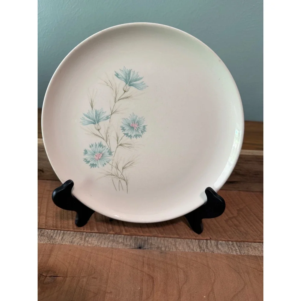 Taylor Smith & Taylor Ever Yours Boutonniere Dinner Plate Blue Floral 10.25